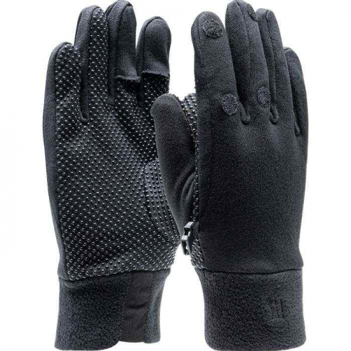 PIP PT-007-M, PIP®, Power Tec 4-Way Power Stretch Fleece Glove with Dotted Palm, Fabric Work Gloves
