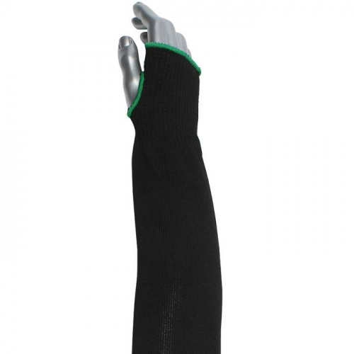 PIP S10HTP-2BK-EW-ES6-22T, Kut Gard®, Single-Ply ATA® / High Tenacity Polyester Blended Sleeve wit