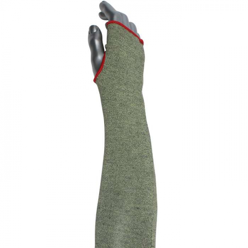 PIP S13ATAFR-2HA-NW-ES6-18T, Kut Gard®, Single-Ply ATA® / Hide-Away™ FR Blended Sleeve with Thum