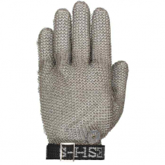 PIP USM-1105-L, US Mesh®, Stainless Steel Mesh Glove with Adjustable Strap - Wrist Length, Metal Me