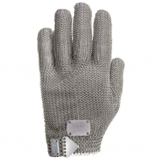 PIP USM-1180-L, US Mesh®, Stainless Steel Mesh Glove with Steel Prong Closure - Wrist Length, Metal