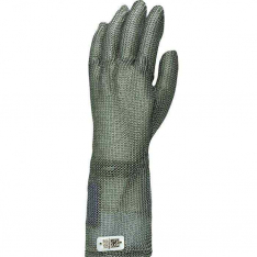 PIP USM-1367-L, US Mesh®, Stainless Steel Mesh Glove with Coil Spring Closure – Mid-Length, Metal