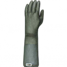PIP USM-1567-L, US Mesh®, Stainless Steel Mesh Glove with Coil Spring Closure - Forearm Length, Met