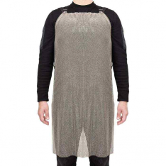 PIP USM-2107, US Mesh®, Stainless Steel Mesh Apron with 3-Piece Elastic Strap, Metal Mesh Clothing,