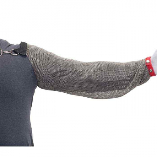 PIP USM-3105-XL, US Mesh®, Stainless Steel Mesh Sleeve with Adjustable Chest Strap, Metal Mesh Slee