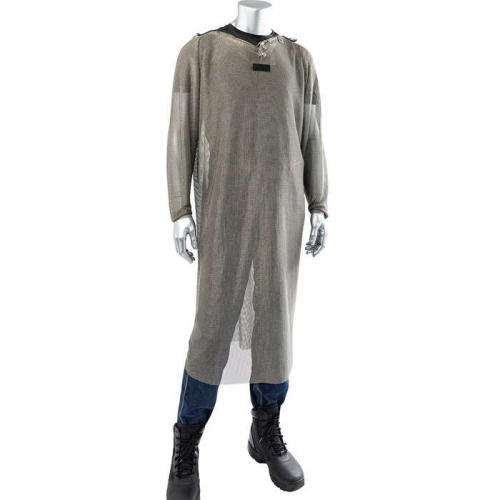 PIP USM-4356LSS-M, US Mesh®, METAL MESH FULL BACK TUNIC W/SHORT SLEEVES, 24 IN. BACK PANEL, 16 IN S