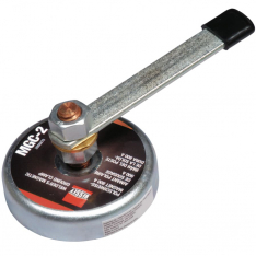 BESSEY 013-MGC-2, MGC Magnetic Ground Clamp, 250 A, 3-1/2 in dia, Steel/Copper