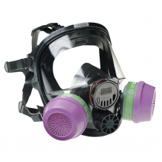 HONEYWELL NORTH® 760008A, MEDIUM/LARGE FULL FACE SILICONE RESPIRATOR