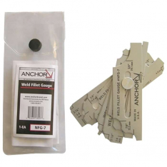 Anchor Brand NFG7, Weld Fillet Gauge with Case, 22 Gauge Size, Stainless Steel, 100-NFG-7