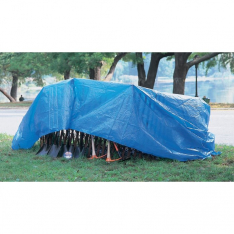 Anchor Brand 1012, Multiple Use Tarp, 10 ft W x 12 ft L, Polyethylene, Blue, 101-1012