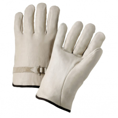 ANCHOR BRAND 101-4000XL, ANCHOR 6120XL LEATHER DRIVERS GLOVES ELASTIC BK