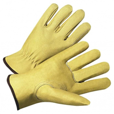 Anchor Brand 70360L, Premium Grain Pigskin Driver Gloves, Large, Unlined, Beige, 101-4800L