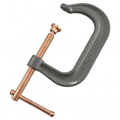 Anchor Brand 404C, Drop Forged C-Clamp, Sliding Pin Handle, 3-1/4 in Throat Depth, 4 in L, 102-404C