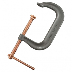 Anchor Brand 406C, Drop Forged C-Clamp, Sliding Pin Handle, 4-1/8 in Throat Depth, 6 in L, 102-406C