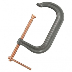 Anchor Brand 410C, Drop Forged C-Clamp, Sliding Pin Handle, 6 in Throat Depth, 10 in L, 102-410C