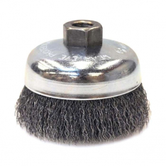 Anchor Brand 93716, Crimped Wire Cup Brush, 4 in Dia, 5/8 in-11 Arbor, 0.014 in Carbon Steel, 102-4C