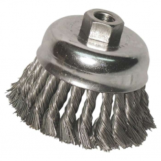 Anchor Brand 94881, Knot Wire Cup Brush, 6 in Dia, 5/8-11 Arbor, .025 in Carbon Steel, 102-6KC25