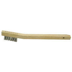 Anchor Brand 97105, Chipping Hammer Brush, 3 x 7 Rows, Stainless Steel Wire, Bent Wood Handle, 102-B