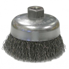 Anchor Brand 93045, Crimped Wire Cup Brushes, 4 in Dia., 0.02 in Carbon Steel Wire, 102-BW-340