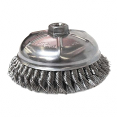 Anchor Brand 94158, Heavy-Duty Knot-Style Cup Brushes, 6 in Dia., 0.023 in Stainless Steel Wire, 102