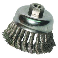 Anchor Brand 94854, Knot Wire Cup Brush, 3 in Dia, 5/8-11 Arbor, .02 in Carbon Steel, 102-3KC58