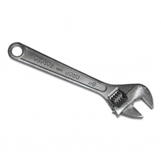Anchor Brand 01008, Adjustable Wrench, 8 in L, 1-1/8 in Opening, Chrome Plated, 103-01-008