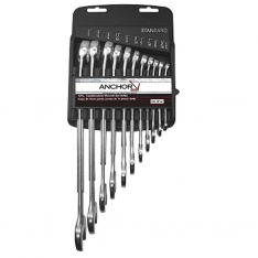 Anchor Brand 04812, Combination Wrench Set, 11-pc, 12 Points, SAE, 103-04-812