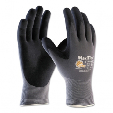 PIP® 34-874/L, MAXIFLEX ULTIMATE 15G GRY NYLON SHELL BLK MICRO