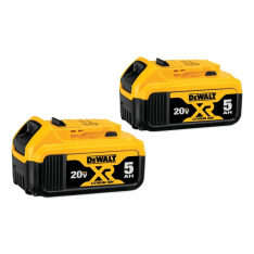 DeWalt 115-DCB205, MAX* Cordless Tool Battery, 20 V, Lithium-ion, 5.0 Ah, 2 PK