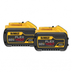 DeWalt 115-DCB609-2, MAX* Cordless Tool Battery, 20 V/60 V, Lithium-ion, 9.0 Ah, FLEXVOLT, 2 PK