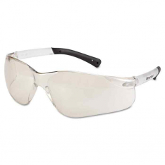 MCR SAFETY BK110, BEARKAT CLEAR LENS SAFETY GLASSES BLACK TEMPLE S