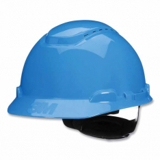 3M™ 7100239988, HARD HAT H-703SFV-UV BLUE VENTED 4-POINT