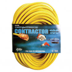 Southwire 172-2589SW0002, Vinyl Extension Cord, 100 ft, 1 Outlet, Yellow