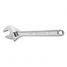 Crescent 181-AC215BK, Adjustable Chrome Wrench, 15 in OAL, 1-11/16 in Opening, Chrome Plated, Tapere