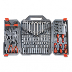 Crescent 181-CTK180, 1/4 in and 3/8 in Drive 6-Pt SAE/Metric Professional Tool Set, 180 Piece