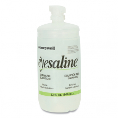 Honeywell Eyesaline 203-32-000455-0000-H5, Personal Eye Wash Solution, 32 oz, Bottle with Extended-F