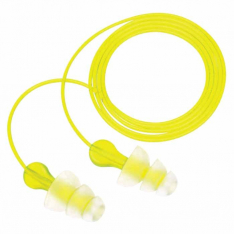 3M™ 7000127187, TRI-FLANGE CORDED EAR PLUGS NRR 26