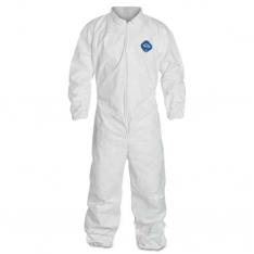 DUPONT D13397866, DUPONT TYVEK COVERALL ZIP FIT- ELAS WRIST & ANK