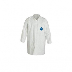 DUPONT D13397771, TYVEK LAB COAT SNAP FRONT 2 POCKETS