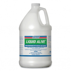 DYMON 253-23301, LIQUID ALIVE Drain Maintenance, Enzyme Producing Bacteria, 1 gal, Bottle, 4/CA