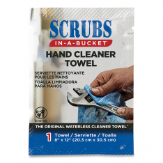 SCRUBS 253-42201, Hand Cleaner Towels, Single Packet, Citrus
