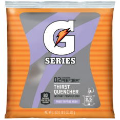Gatorade 308-33673, G Series 02 Perform Thirst Quencher Instant Powder, 21 oz, Pouch, 2.5 gal Yield,