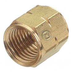 WESTERN ENTERPRISES 312-10, Hose Nut, 200 PSIG, Brass, A-Size, Fuel Gas