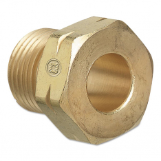 WESTERN ENTERPRISES 312-15-2, Regulator Inlet Nut, Acetylene (POL), Brass, CGA-510