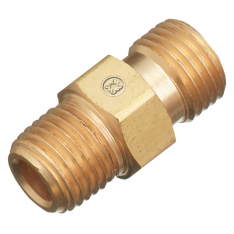 WESTERN ENTERPRISES 312-32, Regulator Outlet Bushing, 200 psi, Brass, B-Size, 1/4 in (NPT) RH, Male,
