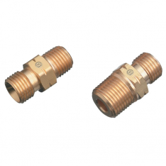 WESTERN ENTERPRISES 312-33, Regulator Outlet Bushing, 200 psi, Brass, B-Size, 1/4 in (NPT) LH, Male,
