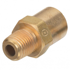 WESTERN ENTERPRISES 312-AW-15A, Inert Arc Adaptor, 200 psig, Brass, B-Size 5/8 in-18 RH (F)