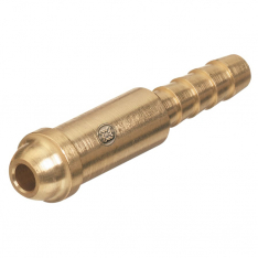WESTERN ENTERPRISES 312-AW-18, Inert Arc Nipple, 200 psig, Brass, B-Size 5/8 in-18