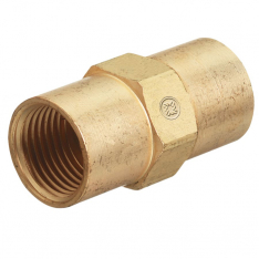 WESTERN ENTERPRISES 312-AW-430, Inert Arc Hose Coupler, 200 psig, Brass, B-Size 5/8 in-18 RH (F)