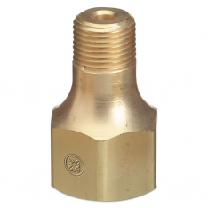 WESTERN ENTERPRISES 312-B-70, Male NPT Outlet Adaptor for Manifold Pipelines, 3000 psig, Brass